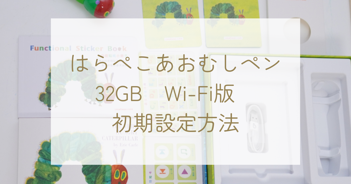 最新版】32GBはらぺこあおむしペン購入～初期設定方法｜中国語・英語 